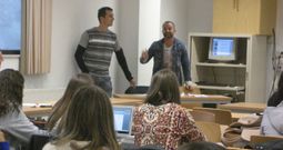 Eiroa e Mart�nez, divulgando EduCabana tempo atr�s.
