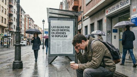 Las bajas por salud mental se duplican entre los j�venes desde la pandemia