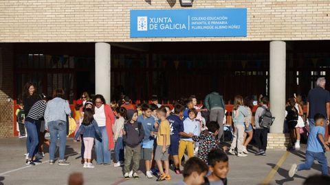 Imaxe de arquivo do colexio de infantil e primaria Albino N&uacute;&ntilde;ez, en Ourense. No nome do centro incl&uacute;ese o termo  pluriling&uuml;e 
