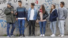 De izquierda a derecha: Sim�n Iglesias, Borja Rey V�zquez, Alberto Briote, Claudia Lavandeira, Natalia Blanco y Adri�n Pastoriza 