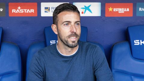 Luis Garca, durante su etapa en el banquillo del Espanyol