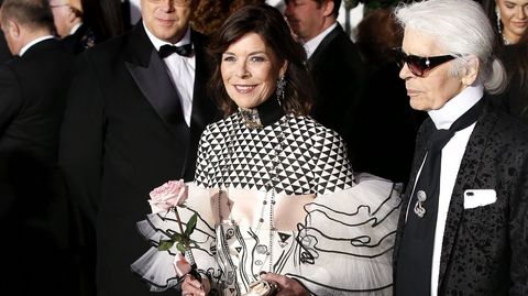 Carolina de M�naco y Karl Lagerfeld