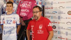 Javier M�rquez, durante la presentaci�n del equipo la pasada temporada