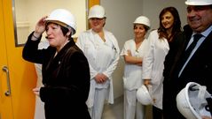 Roc�o Mosquera visita las nuevas urgencias del CHUAC