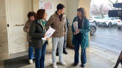 P�rez, Moledo y Agra reclamaron a la Xunta que garantice la seguridad en las minas de San Finx