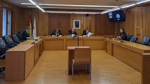 El acusado compareci a travs de una videollamada desde prisin