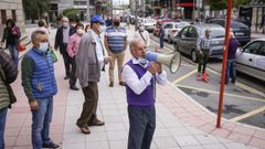 Imagen de archivo de una manifestacin de emigrantes retornados