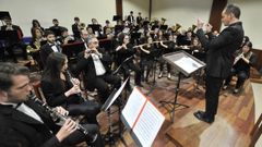 Un concierto de la Banda Art�stica de Merza ofrecido en Vila de Cruces en el 2018