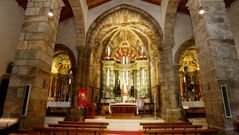 Interior del monasterio de Soandres.