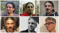 Imgenes de Martio Ramos a lo largo de los aos, desde el 2007 (arriba, primera foto por la izquierda) hasta su detencin en La Habana