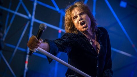 Joey Tempest durante un concierto en G�nova en el 2025.