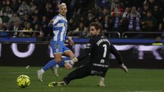 El fallo de Stoichkov en el mano a mano con Jokin Ezkieta que pudo significar el empate. 