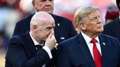 Infantino y Trump, durante la ceremonia de medallas de la final del Mundial