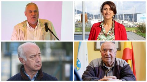 De izquierda a derecha y de arriba a abajo, Manuel Mart�nez, alcalde de Becerre� que impulsa una coalici�n independiente en Lugo; Mar�a Nogareda, alcaldesa de Sada tras una moci�n de censura: Gonzalo Dur�n, regidor en Vilanova enfrentado a su hermano; y Sen�n Pousa, el alcalde m�s veterano de Galicia, con el que no cuenta el PP.
