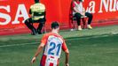 Traver, en un partido con el Sporting