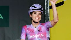 La ciclista Ana Santesteban, en el Tour de Francia 2025.
