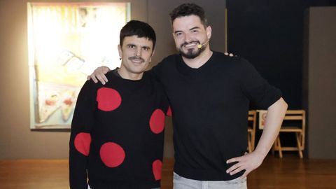 Encuentro entre Rodrigo Cuevas y Nuno Pico en la Fundaci�n Luis Seoane de A Coru�a