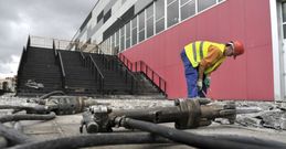 Durante el pasado a�o se realizaron distintas obras en el multiusos antes de su recepci�n por el Concello.