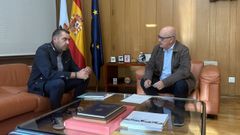 Carlos Basalo, de Unins Agrarias, visit al subdelegado del Gobierno en Ourense, Eladio Santos