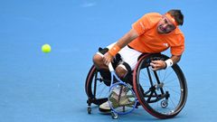 Mart�n de la Puente, durante el pasado Abierto de Australia