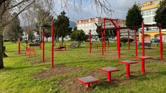 Un parque de calistenia en la localidad de Cari�o