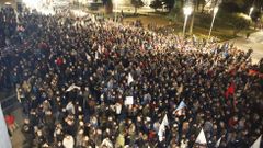 Manifestaci�n contra ENCE en Pontevedra