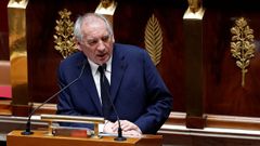 Franois Bayrou, durante el debate de su mocin de confianza en la Asamblea Nacional