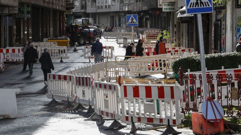 Obras en la avenida de Portugal.