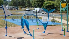 El &laquo;splash park&raquo; de A Malata, terminado pero sin estrenar, en una imagen tomada este mi&eacute;rcoles.