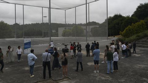 Inauguración de la jaula de drones del campus de Lugo