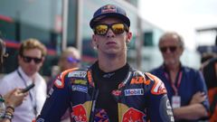 Pedro Acosta, durante una prueba de la pasada temporada de moto GP.