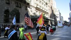 Imagen del desfile del D�a de la Hispanidad por las calles de Nueva York en el 2010