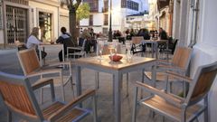 Imagen de archivo de una terraza de la ciudad durante la poca postcovid