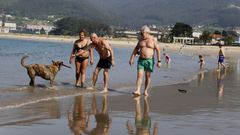 Playa de Covas este martes