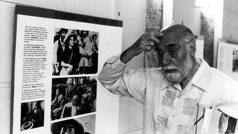 Carlos Velo en su �ltima visita a Galicia