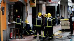 Incendio en un bar de A Coru�a