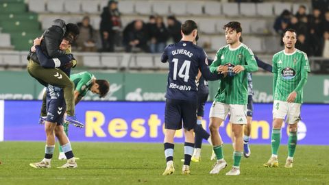 Partido entre el Racing de Ferrol y el Celta Fortuna