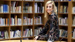 Cabaleiro, na biblioteca do Consello da Cultura, en Santiago. Forma parte do plenario da instituci�n