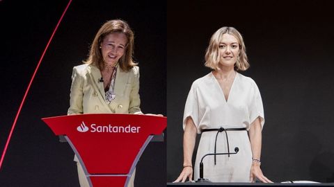 Las presidentas de Santander e Inditex, Ana Bot�n y Marta Ortega