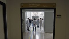 Entrada al �rea de cirug�a del Hospital P�blico de Monforte