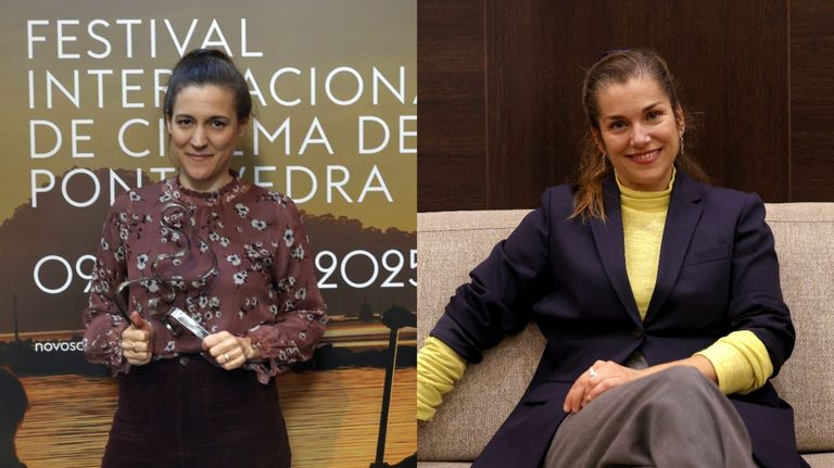 Carla Sim�n y Mar�a Zamora, directora y productora, respectivamente, de �Romer�a�