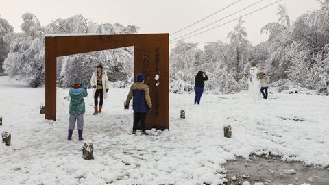 Nieve en el Alto do Vieiro de Bande