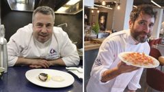 Miguel Campos, de A Gabeira, y Daniel L�pez, de O Cami�o do Ingl�s,
