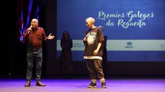 � dereita, O Rabelo, no festival Espalla Rimas de Carballo 