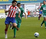 Maikel, ante el Zamora, en el duelo del 2010 en el que el Lugo fren� su peor racha con Seti�n.