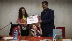 Entrega do cuarto premio literario Carlos Mosteiro a Xos� Antonio Neira Cruz
