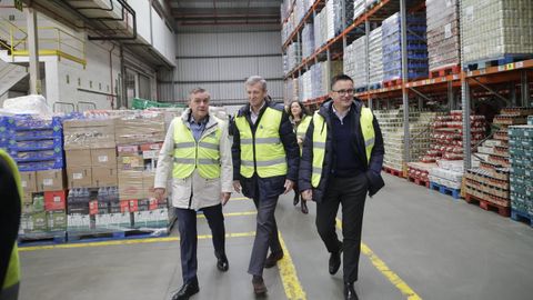 Visita de Alfonso Rueda a la sede de Gadisa en el polgono de Piadela