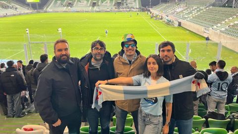 Carmen, en el partido entre Celta y Ludogorets.