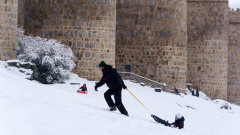 La nevada de esta noche en �vila