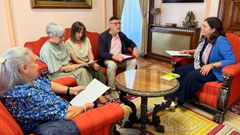 Integrantes de Lugo Patrimonio reun�ronse coa alcaldesa de Lugo